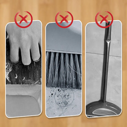 🧹 Juego de Recogedor con Escoba Giratoria de 180° – Limpieza Eficaz y Cómoda en Todos los Rincones ✨🧼