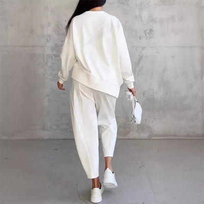💕VENTA CALIENTE 2026💕Mujeres Conjunto de sudaderas y pantalones de dobladillo de manga larga