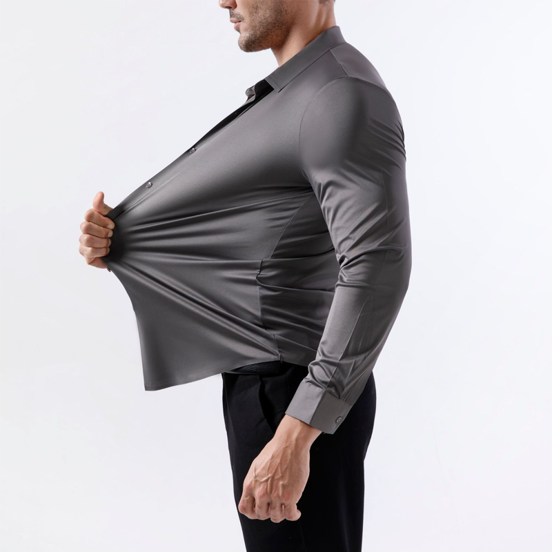 👔40% OFF!🌞Men’s High-Stretch Wrinkle-Free Shirt – Ultra-Comfortable, Breathable & Always Crisp for Work or Weekend✨