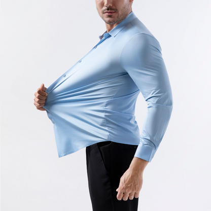 👔40% OFF!🌞Men’s High-Stretch Wrinkle-Free Shirt – Ultra-Comfortable, Breathable & Always Crisp for Work or Weekend✨