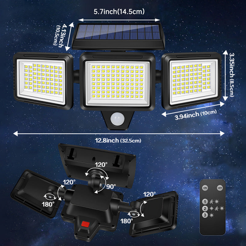 Lampe solaire d’extérieur avec télécommande