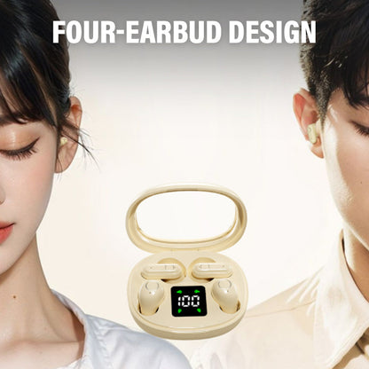Auriculares Bluetooth Inalámbricos de Doble Par con Estuche de Carga LED
