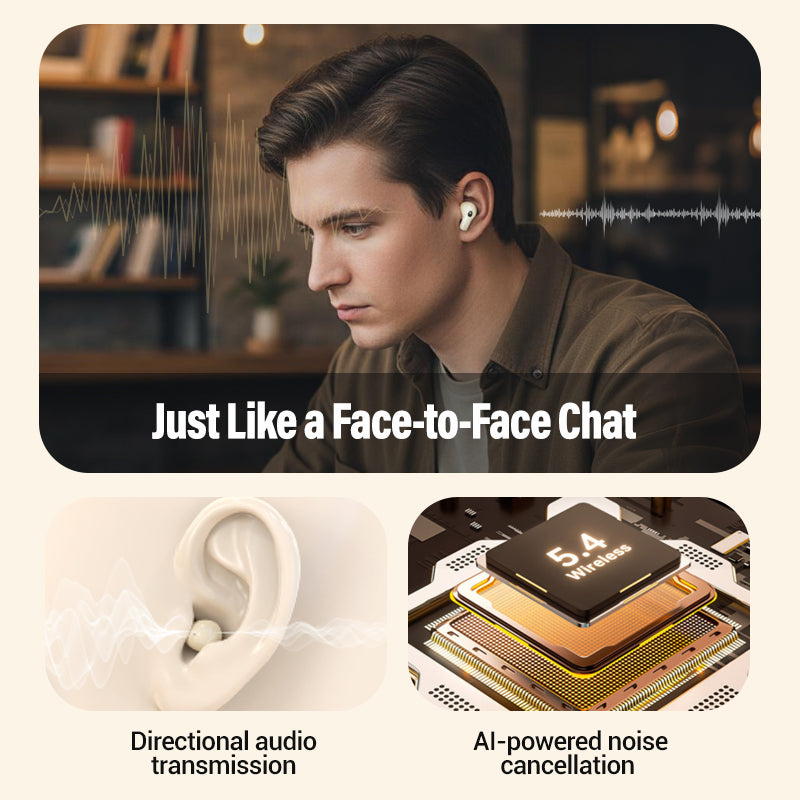 Auriculares Bluetooth Inalámbricos de Doble Par con Estuche de Carga LED