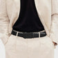 Cinturón Casual Elegante para Hombre con Hebilla Ajustable