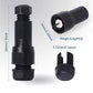 Water-Resistant Low-Voltage Wire Connector for Landscape Lights