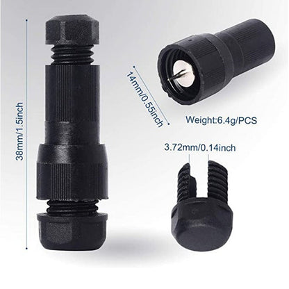 Water-Resistant Low-Voltage Wire Connector for Landscape Lights