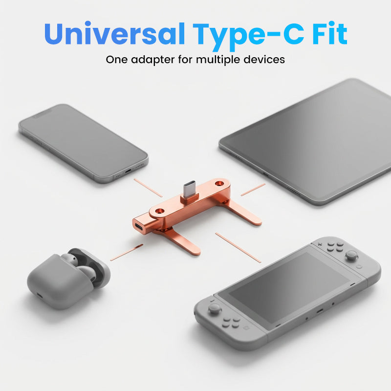 Adaptador de Carga Rápida con Soporte Plegable 360° para Celular