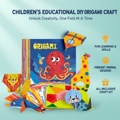 🧠 Fokozza gyermeke agyi teljesítményét egy szórakoztató, saját kezűleg elkészíthető origami készlettel! ✂️🎨 (3–8 éves korig)”