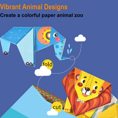 🧠 Fokozza gyermeke agyi teljesítményét egy szórakoztató, saját kezűleg elkészíthető origami készlettel! ✂️🎨 (3–8 éves korig)”
