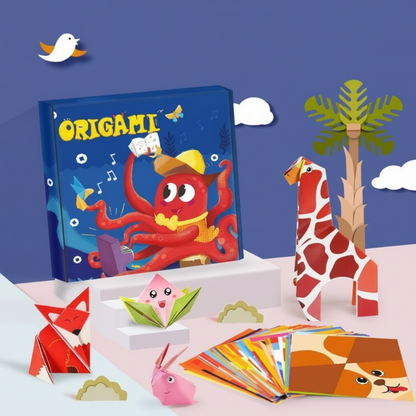 🧠 Fokozza gyermeke agyi teljesítményét egy szórakoztató, saját kezűleg elkészíthető origami készlettel! ✂️🎨 (3–8 éves korig)”