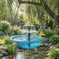 Fuente Solar Colgante para Pájaros con Cascada