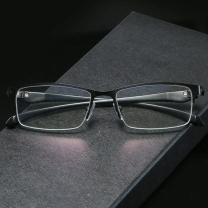 Titanio Gafas de Lectura Multifocal Fotocromáticas Progresivas Doble Luz Antiazul