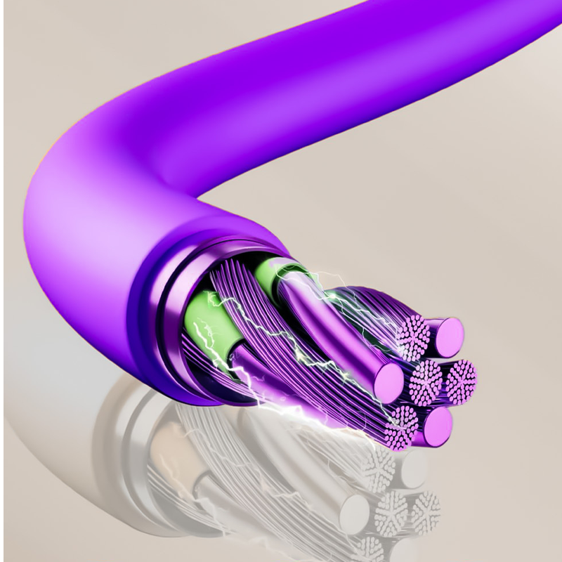 Cable de Carga Retráctil 4 en 1 Compacto para Auto
