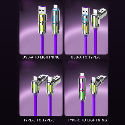 Cable de Carga Retráctil 4 en 1 Compacto para Auto