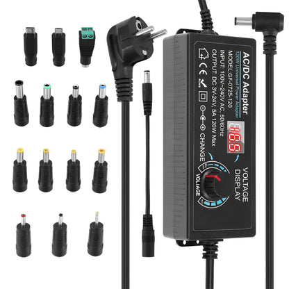Adaptador de Corriente Universal Ajustable 3V-24V 3A AC/DC