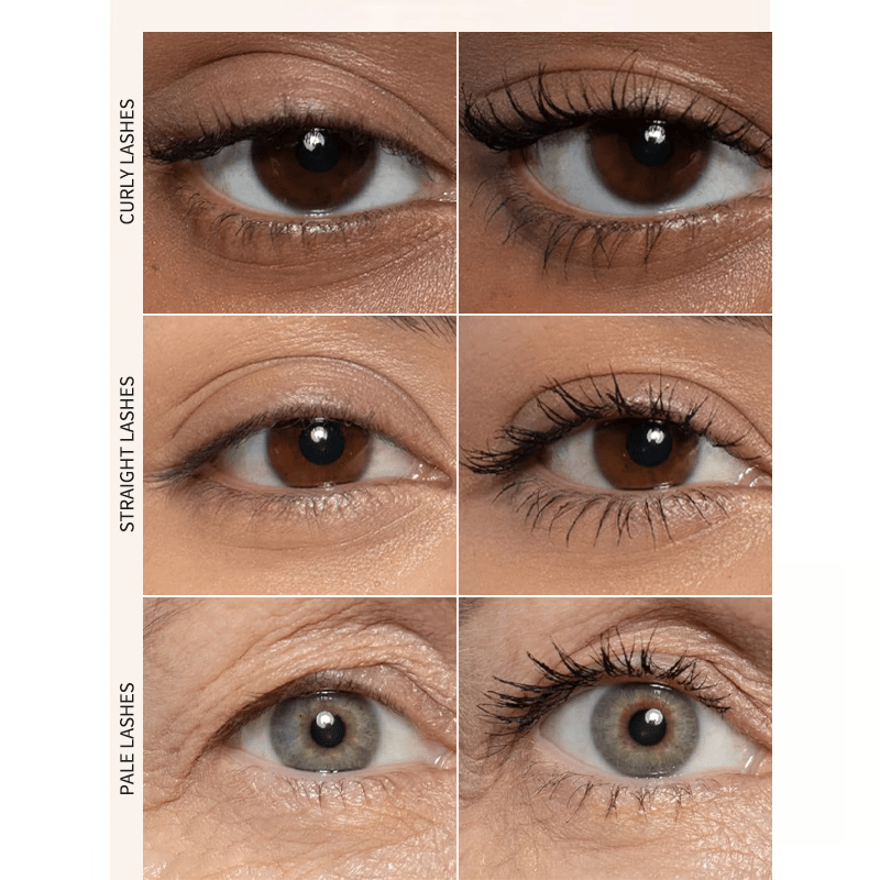 Máscara de pestañas para volumen, longitud y a prueba de manchas