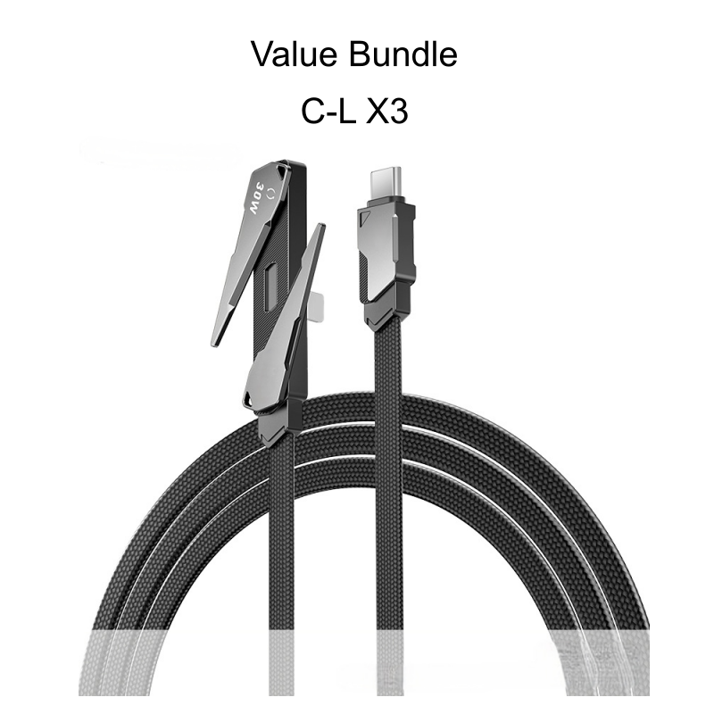 Cable Cargador 2 en 1 de Carga Rápida con Soporte para Celular