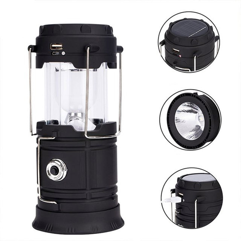 Lámpara de Camping Solar Retráctil