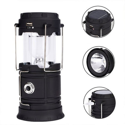 Lámpara de Camping Solar Retráctil