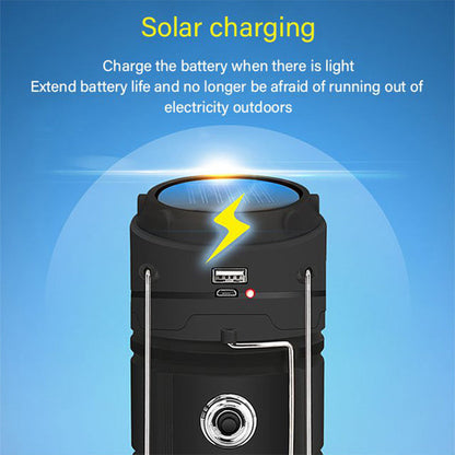 Lámpara de Camping Solar Retráctil