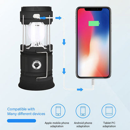 Lámpara de Camping Solar Retráctil