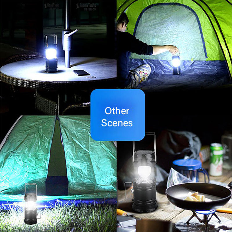 Lámpara de Camping Solar Retráctil