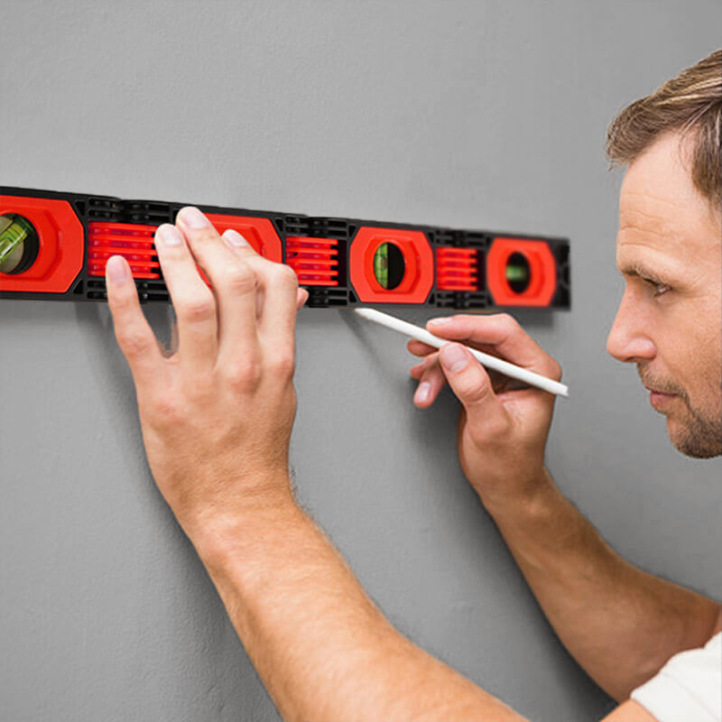 📐【Transportador plegable y nivel】— ¡Simplemente tire y doble para medir ángulos y verificar la nivelación! 🔧✨