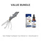 Herramienta Plegable de Acero Inoxidable 4 en 1 para Palillo de Dientes