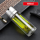 🎁【Un regalo para un querido amigo】🥰Botella de té aislante de vidrio de doble pared🍶