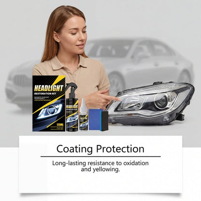 Kit Profesional para Restaurar y Sellar Faros de Auto