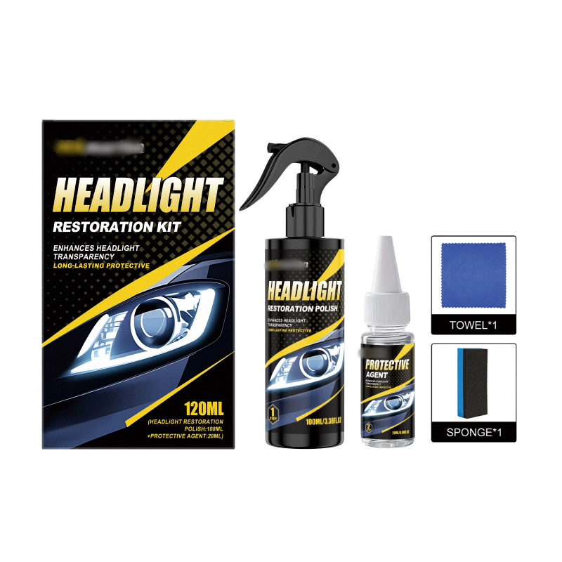 Kit Profesional para Restaurar y Sellar Faros de Auto