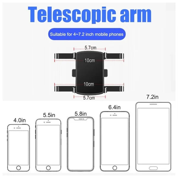 Soporte multifuncional para teléfono de coche con clip para salpicadero