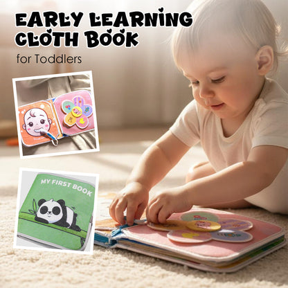Libro de Tela de Aprendizaje Temprano para Niños Pequeños