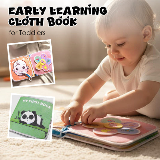 Libro de Tela de Aprendizaje Temprano para Niños Pequeños