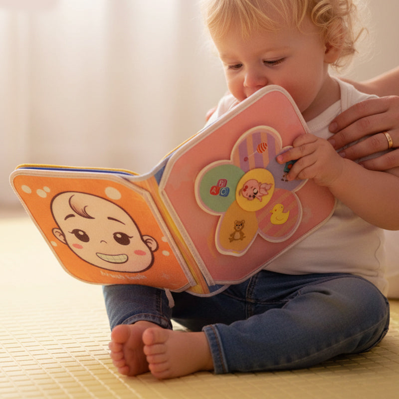 Libro de Tela de Aprendizaje Temprano para Niños Pequeños