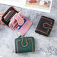 Cartera corta para mujer con cremallera y bolsillo multitarjetas