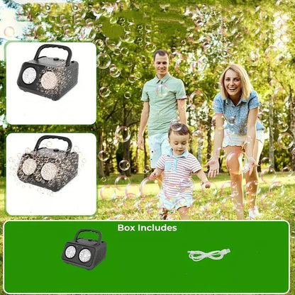 Máquina de burbujas portátil con múltiples agujero