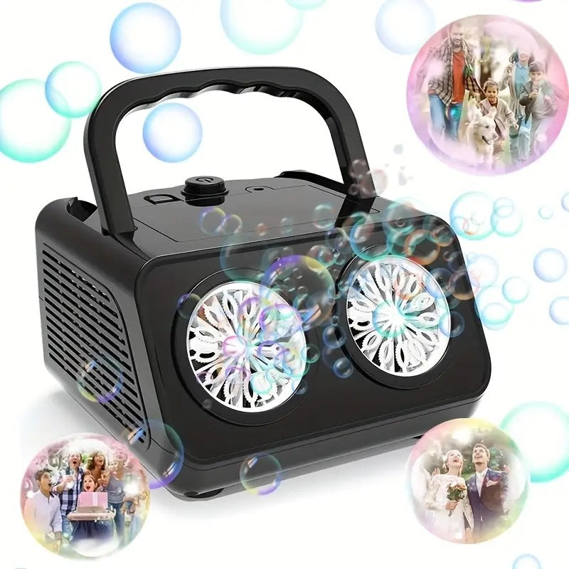 Máquina de burbujas portátil con múltiples agujero