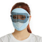 Mascarilla Facial Completa Transpirable de Seda de Hielo con Protector Solar para Cuello Largo