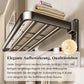 Toallero plegable para montar en la pared con ganchos