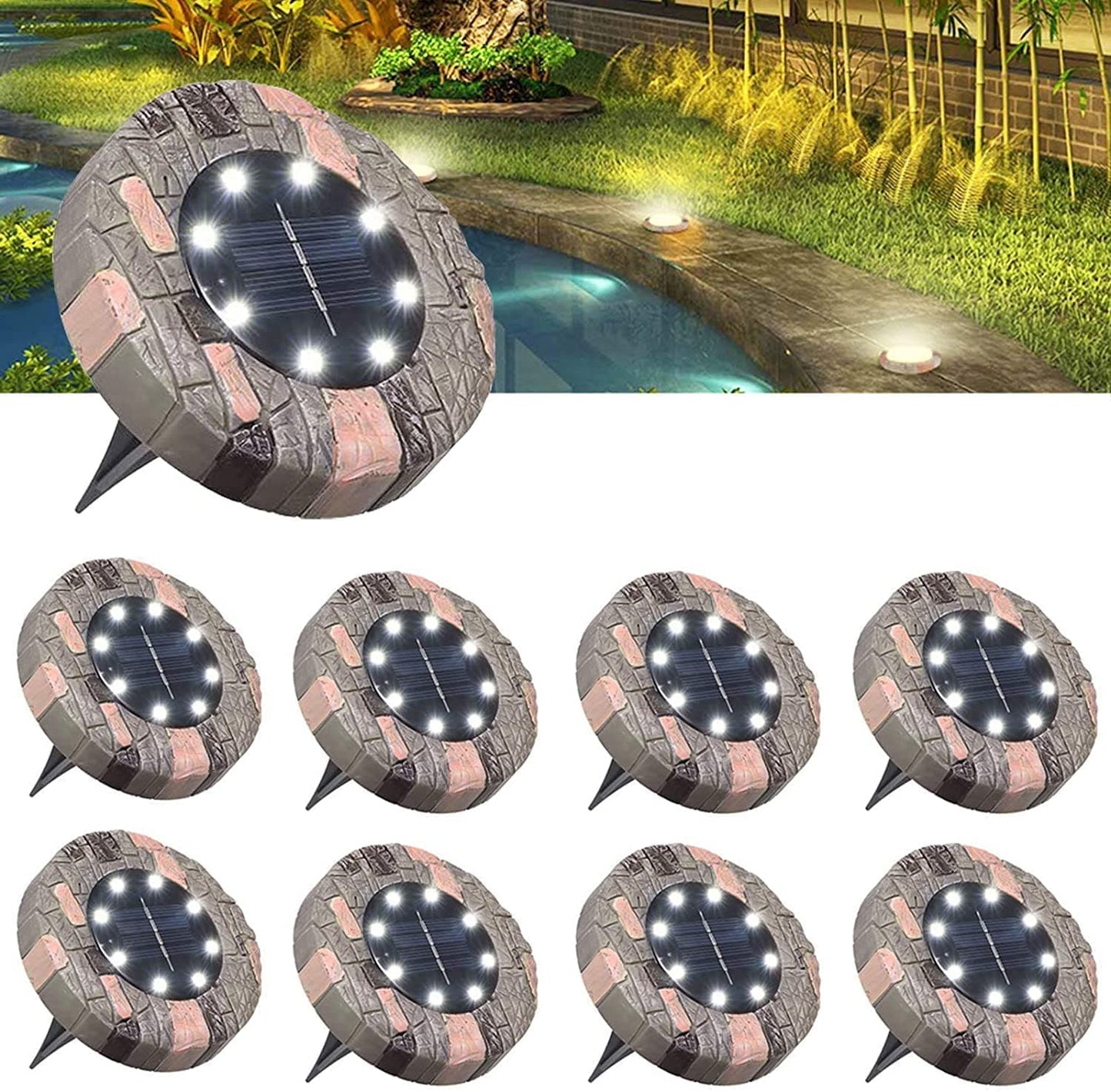 🔥Oferta por tiempo limitado: luces solares para jardín: ilumina tu jardín sin gastar ni un céntimo en electricidad.