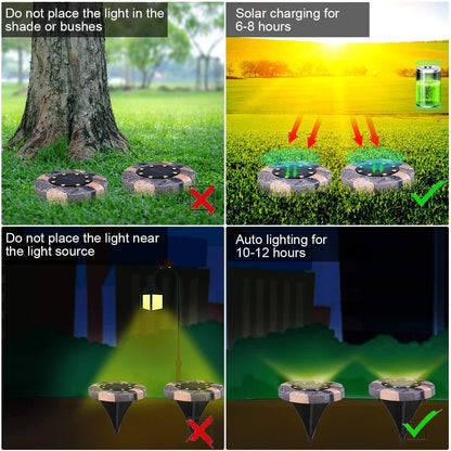 🔥Oferta por tiempo limitado: luces solares para jardín: ilumina tu jardín sin gastar ni un céntimo en electricidad.