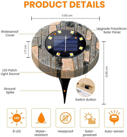 🔥Oferta por tiempo limitado: luces solares para jardín: ilumina tu jardín sin gastar ni un céntimo en electricidad.