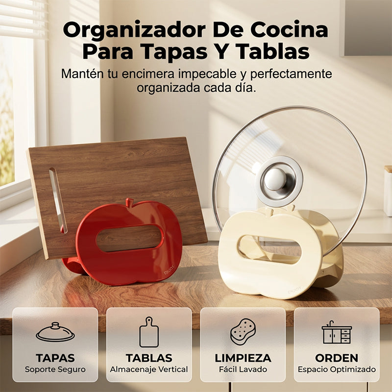 Soporte de Gravedad para Tapas de Olla en Forma de Manzana