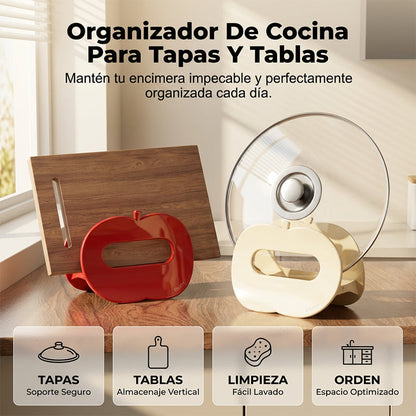Soporte de Gravedad para Tapas de Olla en Forma de Manzana