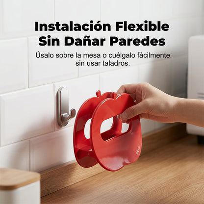 Soporte de Gravedad para Tapas de Olla en Forma de Manzana