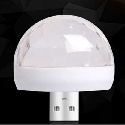 Luz de fiesta portátil USB con efectos RGB