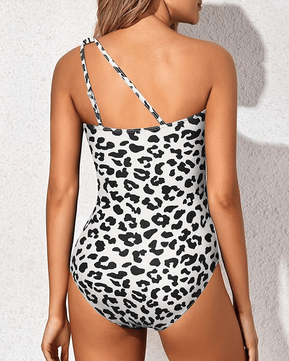 Traje de baño de Un Hombro Asimétrico para Mujer