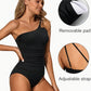 Traje de baño de Un Hombro Asimétrico para Mujer