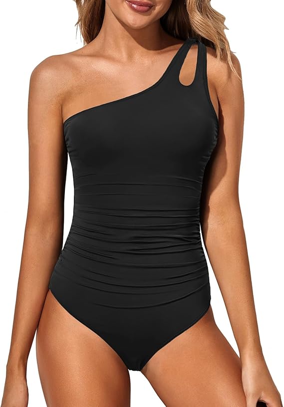 Traje de baño de Un Hombro Asimétrico para Mujer